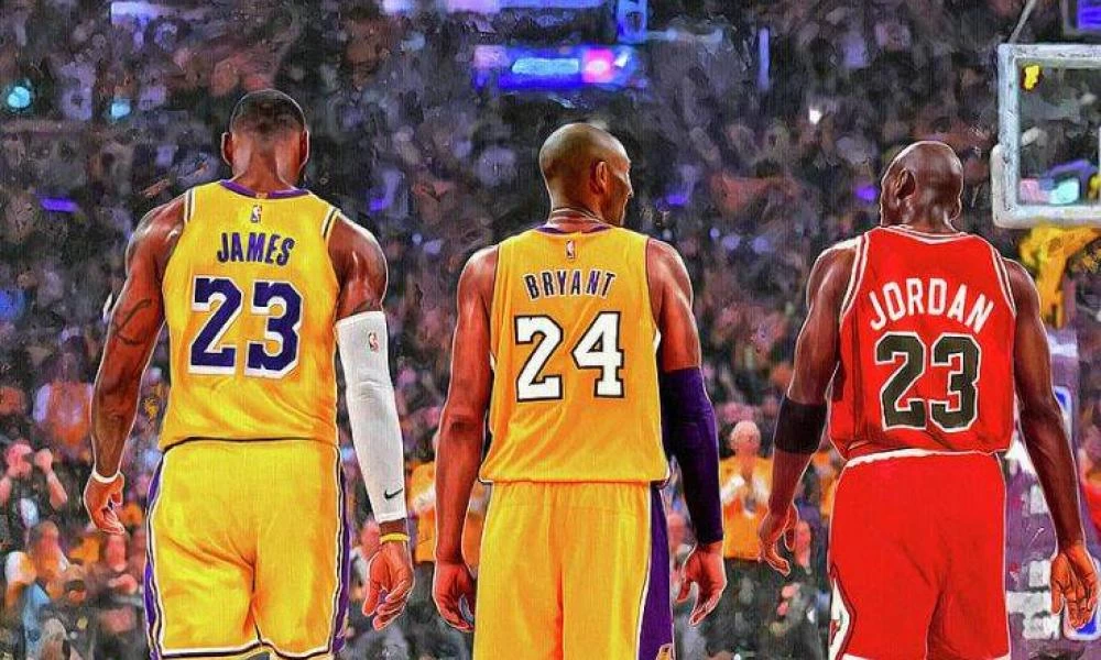 Γκράφιτι με του θρύλους του NBA: Τζόρνταν, Κόμπι και ΛεΜπρον